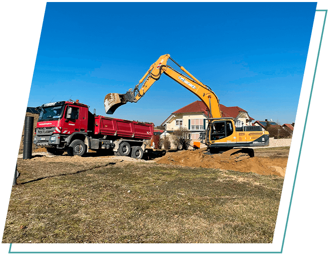 Aushübe für Neubauten oder sonstige Bauarbeiten übernehmen wir von der Donaubauer GmbH.